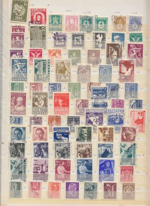 EARLY BULGARIA AND GERMANY COLLECTION IN ALBUM - 1100+ STAMPS - SEE 15 SCANS