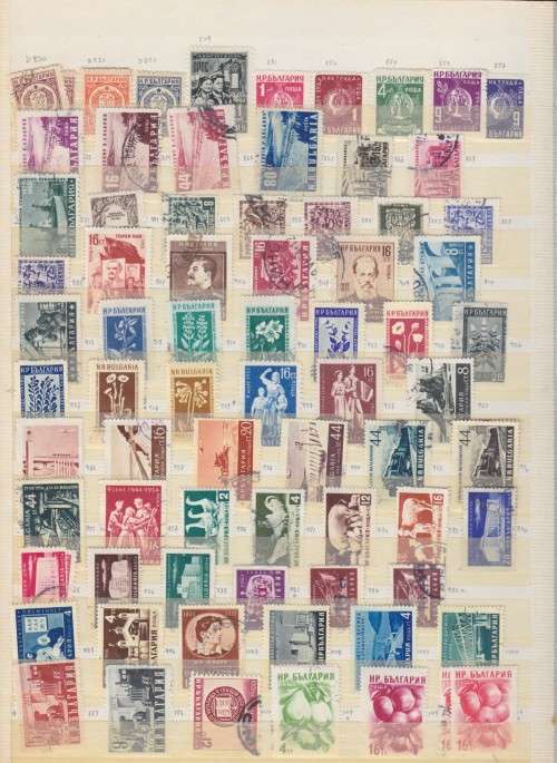 EARLY BULGARIA AND GERMANY COLLECTION IN ALBUM - 1100+ STAMPS - SEE 15 SCANS