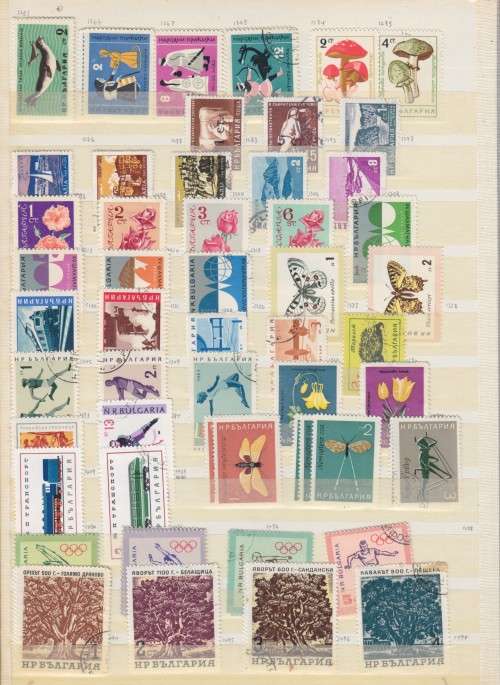 EARLY BULGARIA AND GERMANY COLLECTION IN ALBUM - 1100+ STAMPS - SEE 15 SCANS