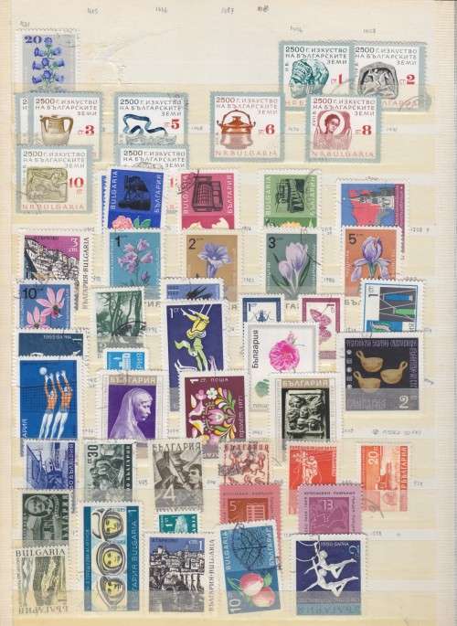 EARLY BULGARIA AND GERMANY COLLECTION IN ALBUM - 1100+ STAMPS - SEE 15 SCANS