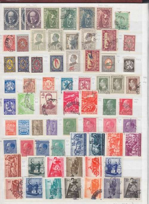 EARLY BULGARIA IN ALBUM - 500+ STAMPS - SEE 10 SCANS
