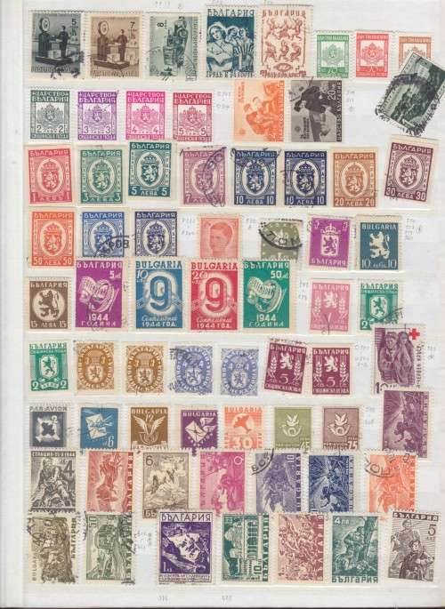 EARLY BULGARIA IN ALBUM - 500+ STAMPS - SEE 10 SCANS