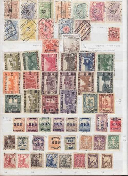 EARLY BELGIUM/CROATIA/YUGOSLAVIA COLLECTION - 700+ STAMPS - SEE 11 SCANS