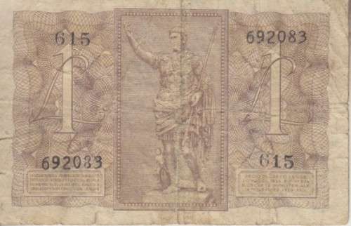 ITALY 1 LIRE 1939 P26 F