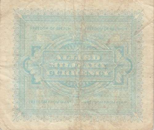 ITALY 10 LIRE 1943 M13 F - ALLIED MILITARY CURRENCY