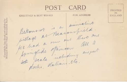 Postcard circa early 1900 - EVENLODE, BEKONSCOT