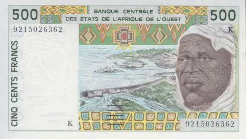 WEST AFRICAN STATES - SENEGAL - 500 FRANCS 1992 SIGN23 P710K UNC