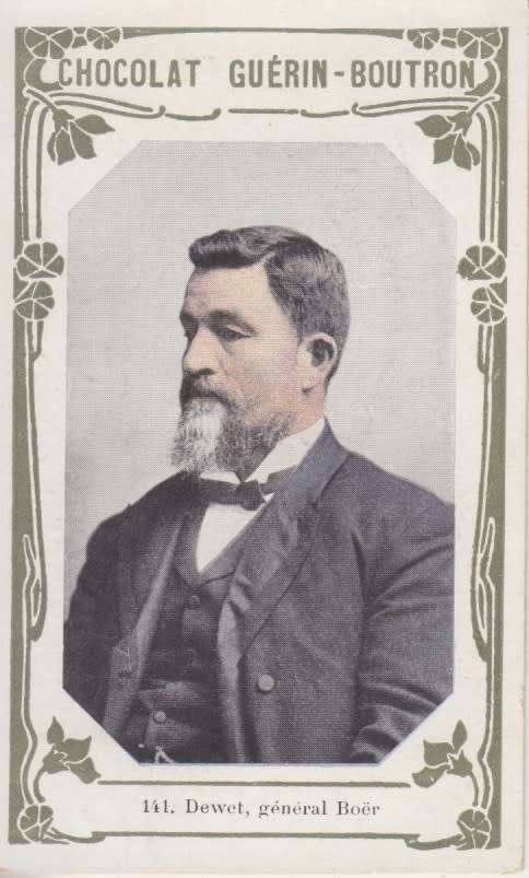 BOER WAR CHROMO - CHRISTIAAN DE WET - CHOCOLAT GUERIN BOUTRON