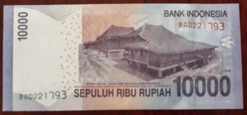 INDONESIA 10000 RUPIAH 2010 P 150 a UNC