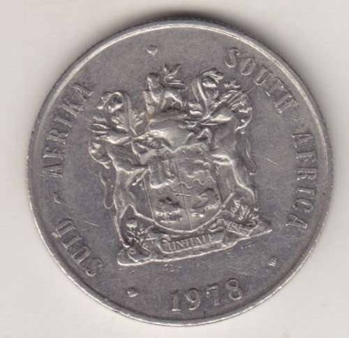 1978 ONE RAND COAT OF ARMS (R1) COIN {NICKEL)