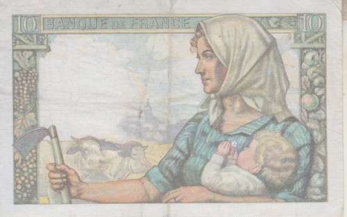 FRANCE 10 FRANCS  15-10-1942 P99d  VF