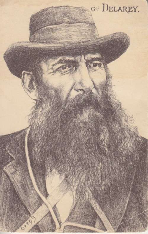BOER WAR POSTCARD - GENL.DE LA REY BY ARTIST ORENS - UNUSED