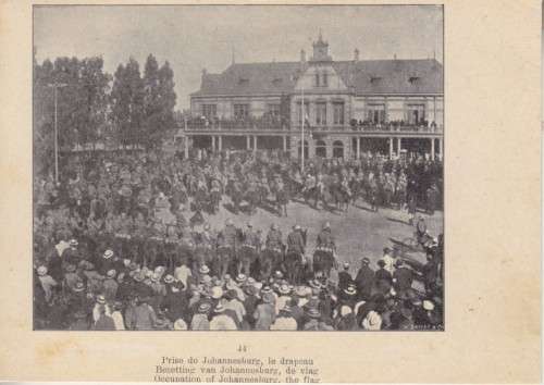 BOER WAR POSTCARD - THE OCCUPATION OF JOHANNESBURG - THE FLAG - UNUSED