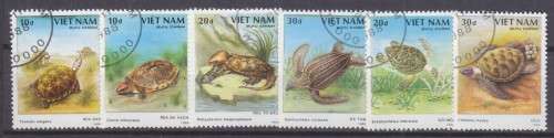 6 BEAUTIFUL THEMATIC STAMPS - TURTLES - VIETNAM