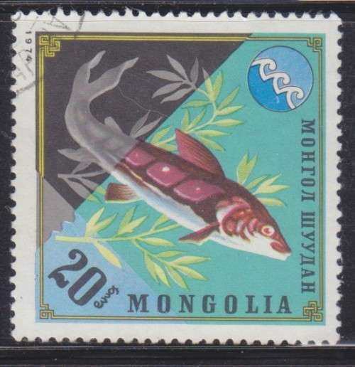 BEAUTIFUL THEMATIC STAMPS - MARINE LIFE - FISH - MONGOLIA