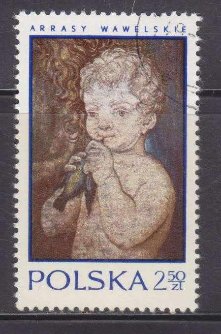 BEAUTIFUL THEMATIC STAMPS - PAINTING OF CHILD - POLAND