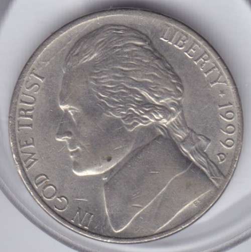USA FIVE CENTS 1999