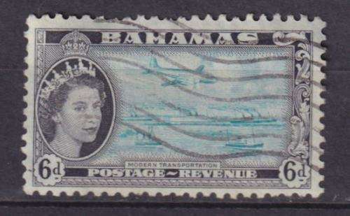 BAHAMAS STAMPS - 1954 Queen Elizabeth II - 6d