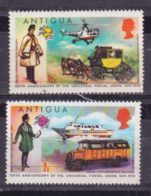 ANTIGUA STAMPS - 1974 The 100th Anniversary of the Universal Postal Union