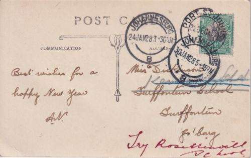 POSTCARD EARLY 1900 - THE RIVER, PORT ST. JOHN`S POSTCARD 1928