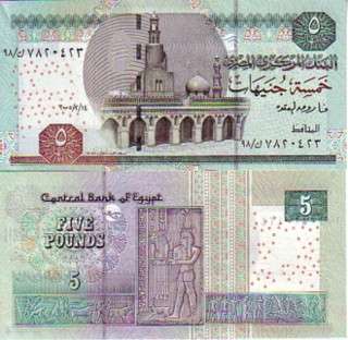 EGYPT 5 POUNDS 2006  PNEW UNC