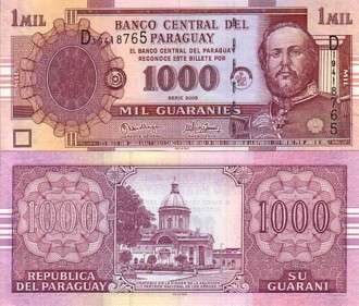 PARAGUAY 1000 GUARANIES 2005 P NEW UNC