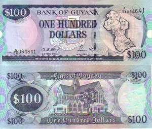 GUYANA 100 DOLLARS 1999 P31 UNC