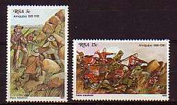 SOUTH AFRICA SACC 492/3 - 1981 - CENTENARY OF BATTLE OF AMAJUBA - MNH.