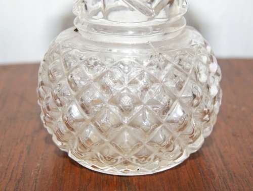 Vintage Moulded Glass Vase with Rounded Base @@@ CCCRRRAAAZZZYYY R1 START