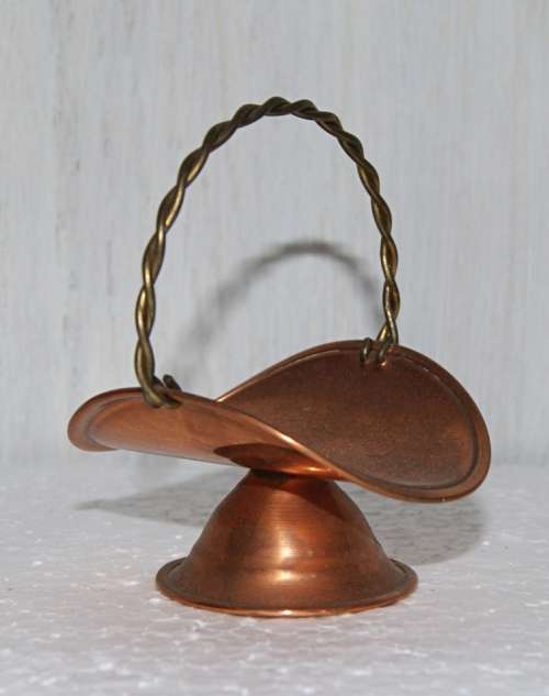 Copper and Brass Basket