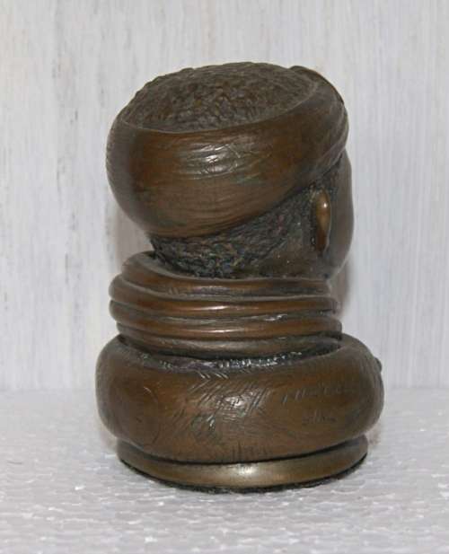 Vintage N`debele Girl Bronze by Artist Casper D