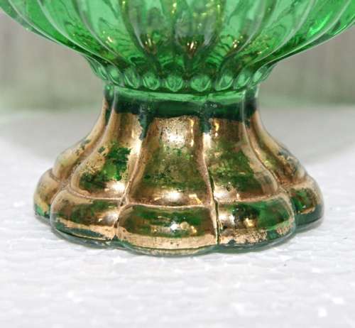 *REDUCED* Green Venetian Glass Pedestalled Dish