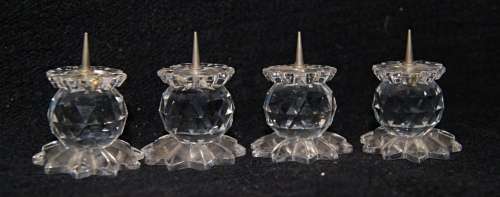 *REDUCED* Set of 4 Swarovski Crystal Candleholders
