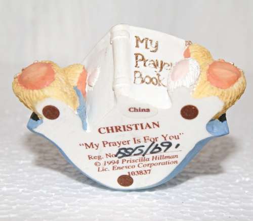Cherished Teddies `Christian` Figurine Reg no 555/691