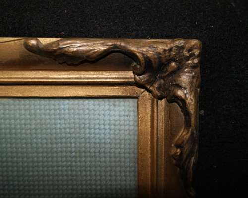 Framed Cross - Stitched Picture