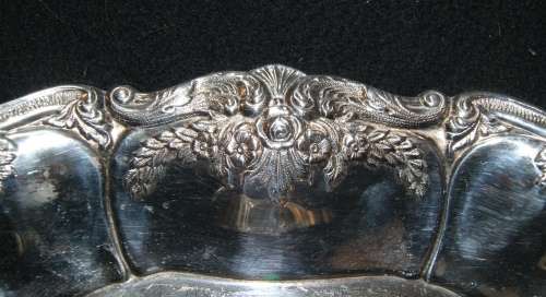 Embossed EMESS Silverware Silver Plated Bowl