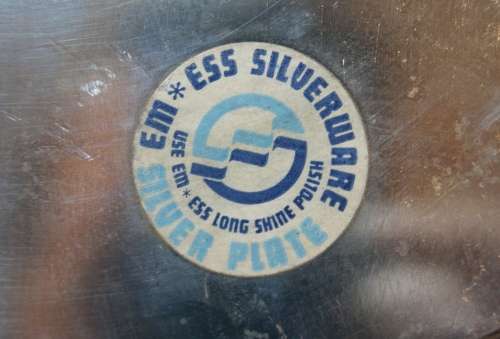 Embossed EMESS Silverware Silver Plated Bowl