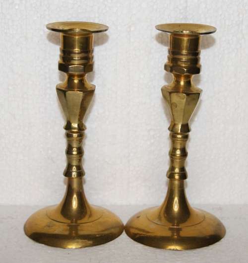 Pair of Brass Candlesticks @@@ CCCRRRAAAZZZYYY R1 START!!!