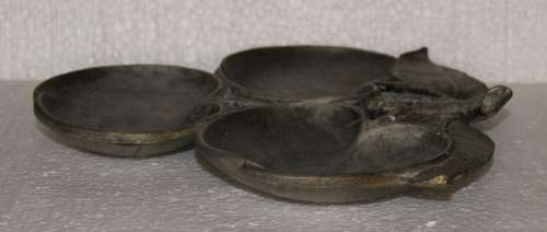 Vintage Metal 3 Division Snack Tray @@@ CCCRRRAAAZZZYYY R1 START!!!