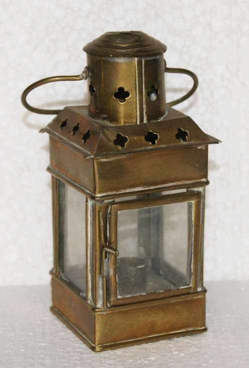 Antique Brass Candle Lantern @@@ CCCRRRAAAZZZYYY R1 START!!!