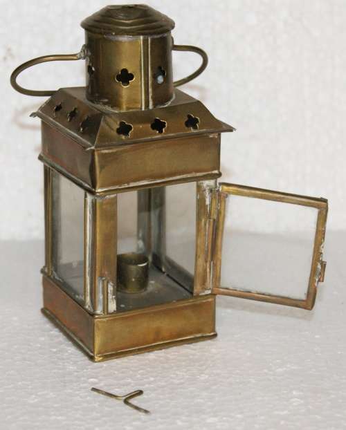 Antique Brass Candle Lantern @@@ CCCRRRAAAZZZYYY R1 START!!!