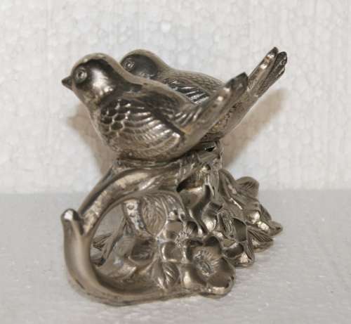 Vintage Silver Plated Bird Shaped Salt and Pepper on Original Stand @@@ CCCRRRAAAZZZYYY R1 START!!!