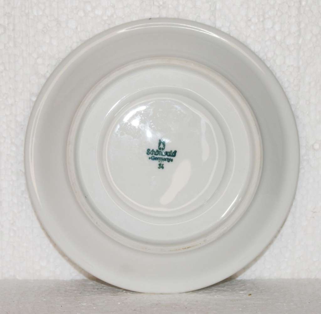 Schonwald Germany Porcelain Saucer @@@ CCCRRRAAAZZZYYY R1 START!!!