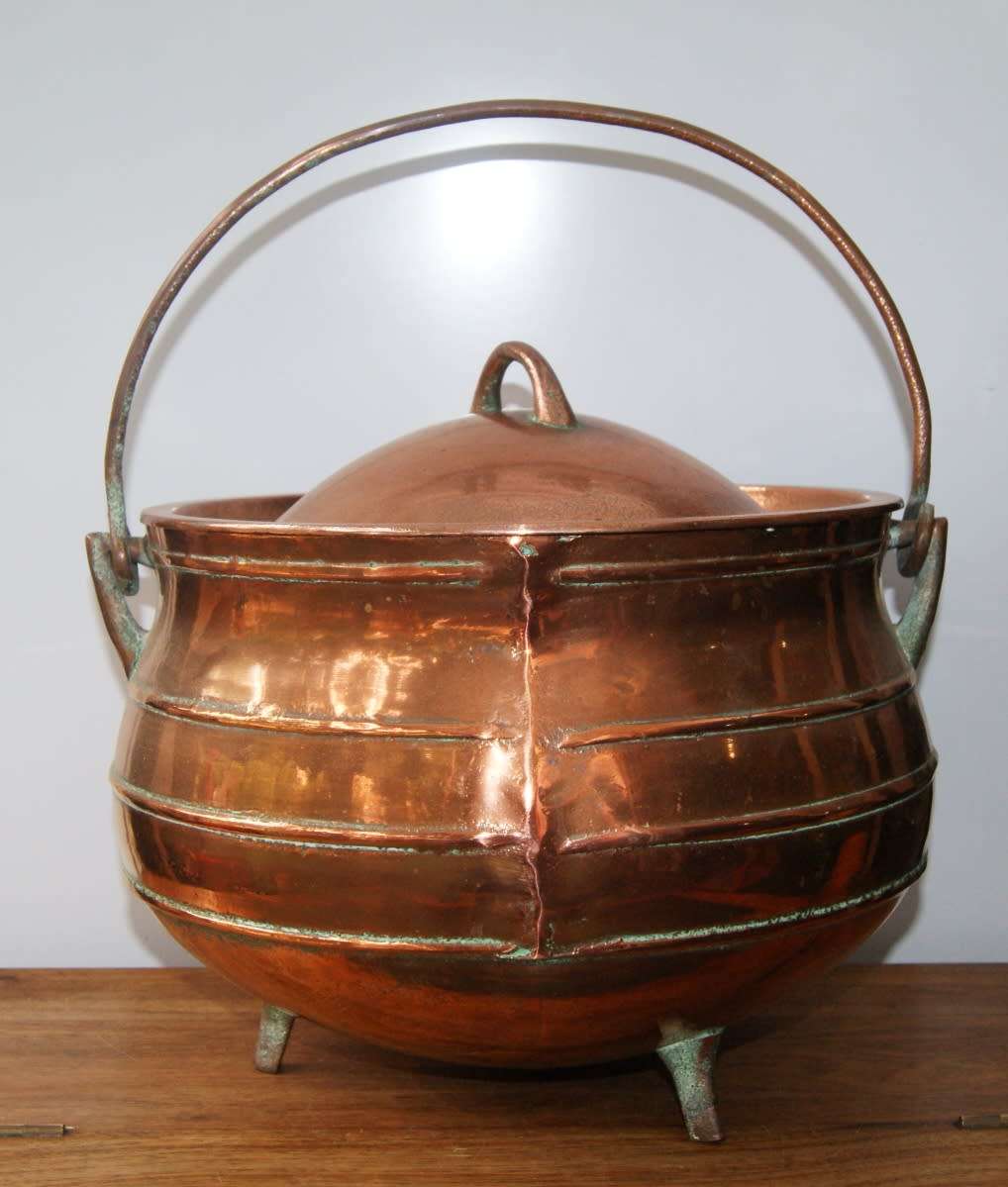 Copper Plated 10 Inch Potjie Pot