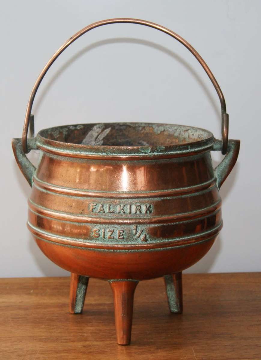 Copper Plated Size 1/4 Falkirk Potjie Pot (No Lid)