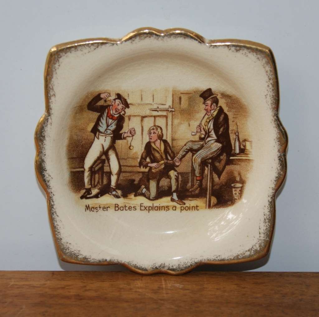 Arthur Wood `Master Bates Explains a Point` Pin Dish