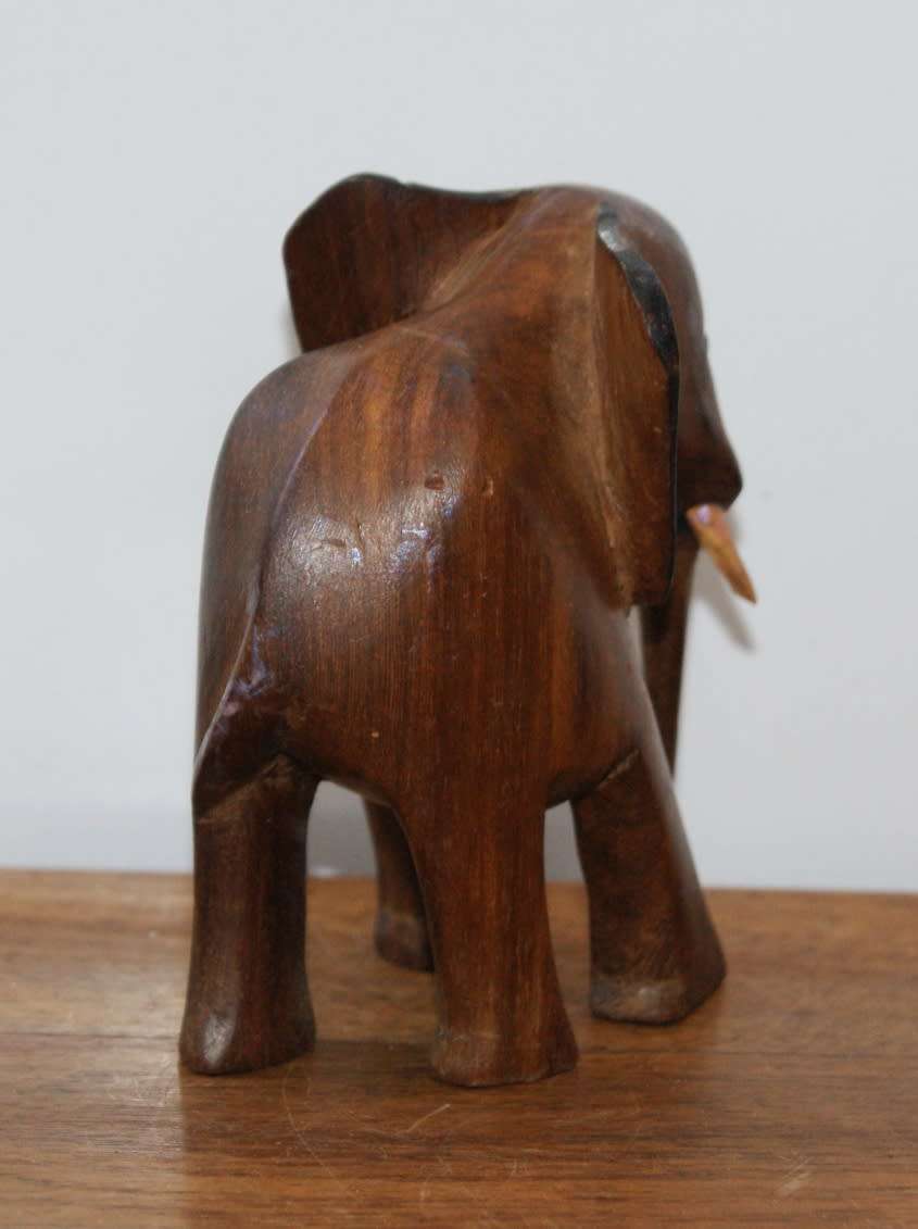 Hand Carved Wooden Elephant