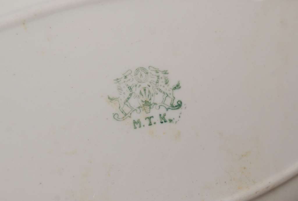 M.T.K Porcelain Oval Saucer (Occupied Japan?)