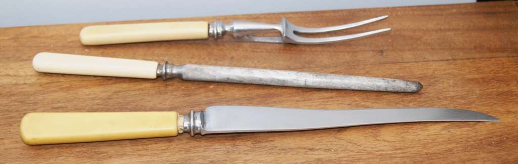 Bone Handled Carving Set