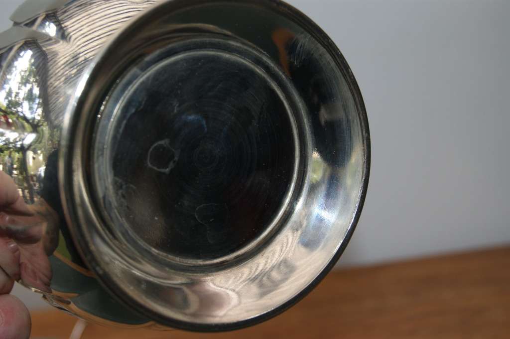 Silver Plated Candle Holder Vase with Silver Plated Frog